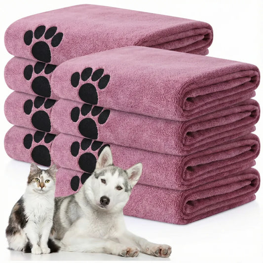 Super Absorbent Dog Bath Towel – Quick-Drying Soft Grooming Towel for Small & Large Dogs and Puppies