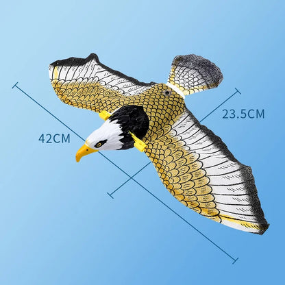Simulation Bird Cat Toy – Interactive Hanging Door Teaser with Automatic Scratch Rope & Eagle Design for Fun Indoor Cat Play.