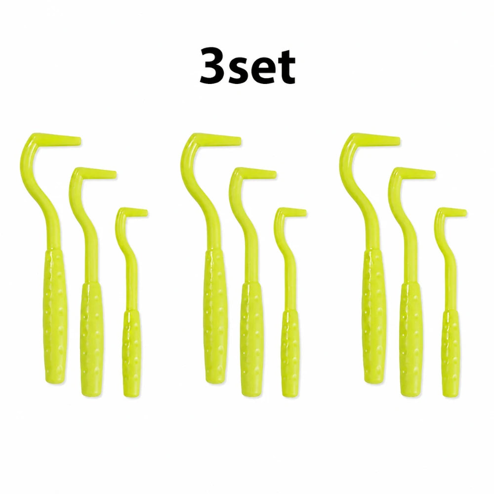 1/3PCS Tick & Flea Remover Tool Set – Portable Hook & Tweezer Extractor for Dogs & Cats, Practical Pet Grooming Accessory.