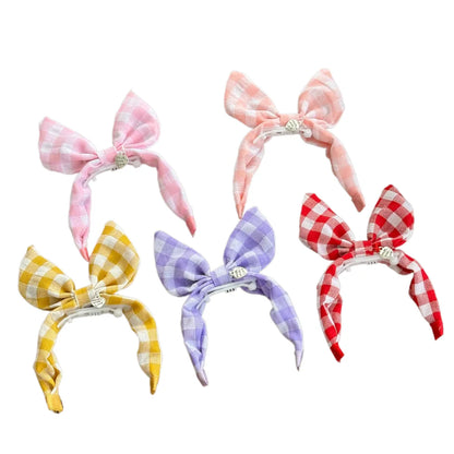 Forest Plaid Rabbit Ears Pet Headband – Cute & Comfortable Hair Band for Dogs & Cats, Funny Dress-Up Photo Prop Accessory.