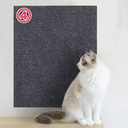 Self-Adhesive Cat Scratch Board Carpet – DIY Trimmable Wall & Sofa Protector for Cats, Anti-Scratch Pad for Claw Sharpening & Furniture Protection.