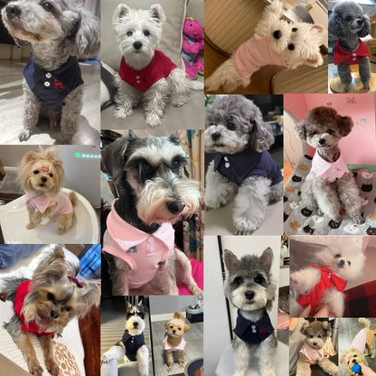 Pet Dog Polo Shirt – Soft Breathable Vest for Small & Medium Dogs, Stylish Summer Outfit for Yorkies, Chihuahuas & Puppies.