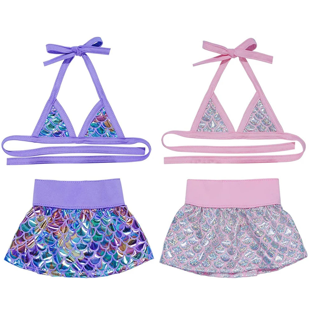 Mermaid Puppy Dog Bikini – Tutu Swimsuit for Small Dogs & Cats, Summer Beach Costume and Bathing Dress.