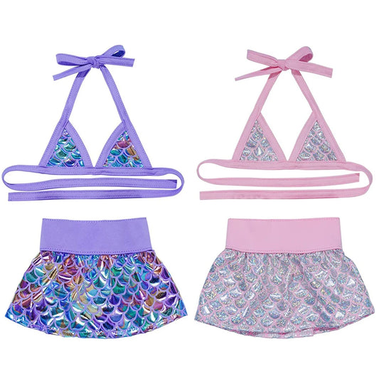 Mermaid Puppy Dog Bikini – Tutu Swimsuit for Small Dogs & Cats, Summer Beach Costume and Bathing Dress.