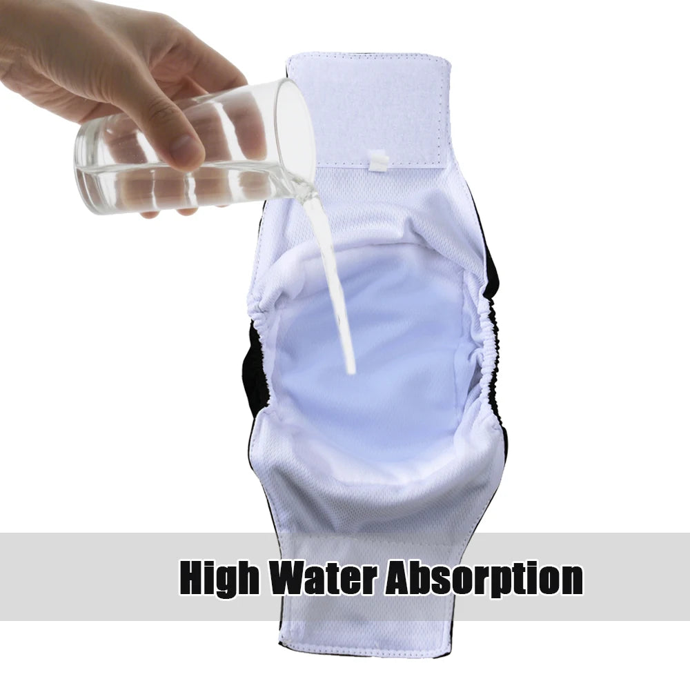 3PCS Reusable Male Dog Belly Bands – Washable Breathable Dog Diapers & Physiological Wraps for Puppies and Small Dogs.