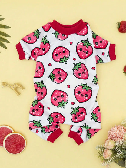 One-Piece Dog Pajamas – Soft & Comfortable Fashion Pet Clothes for Small and Medium Dogs.