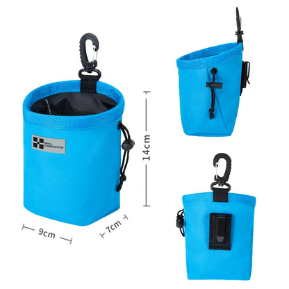 Portable Dog Training Treat Bag – Waist Clip Snack Pouch for Leash Walks, Outdoor Reward Bag for Puppies & Dogs.