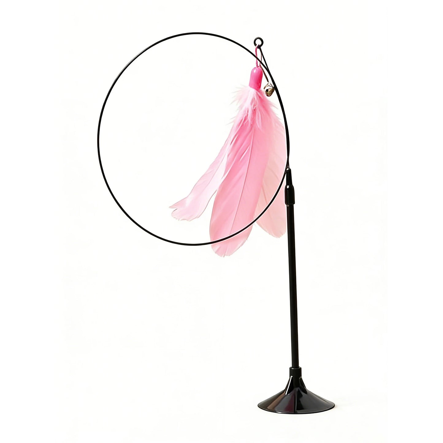 1PC Interactive Cat Teaser Wand – Feather & Bell Cat Toy for Indoor Cats, Fun Daily Exercise & Play Accessory.