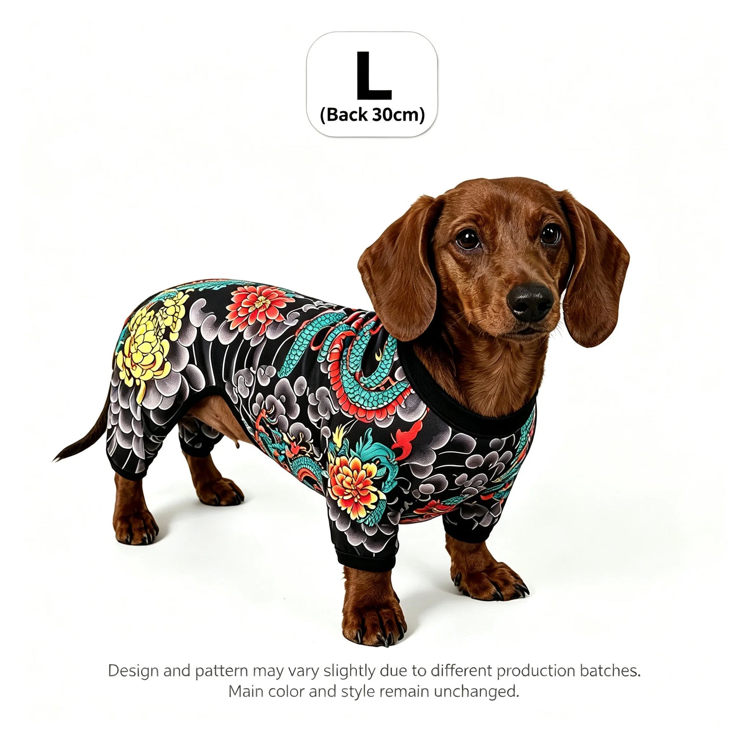 Streetwear Pet Tattoo Bodysuit – 4-Way Stretch Full-Body Costume for Small to Large Dogs & Cats (S–10XL).