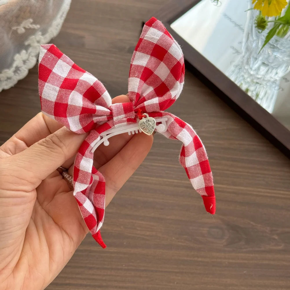 Forest Plaid Rabbit Ears Pet Headband – Cute & Comfortable Hair Band for Dogs & Cats, Funny Dress-Up Photo Prop Accessory.