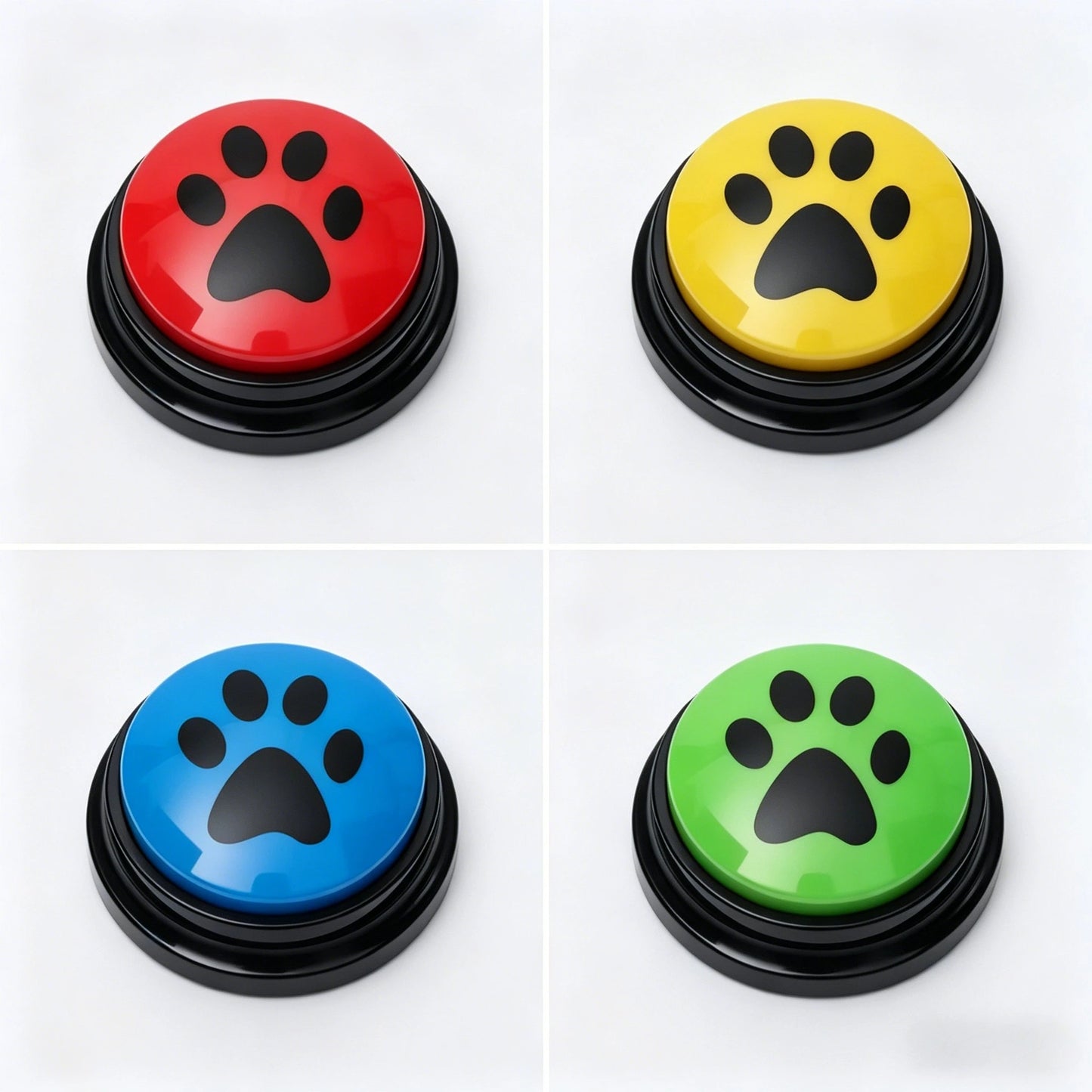 Dog & Cat Communication Buttons – Voice Recording Training Toy with 30-Second Playback, Fun Pet Buzzer Gift