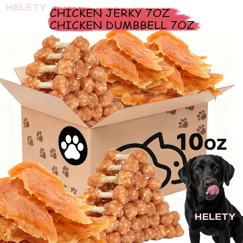 Mixed Flavor Dog Treat Variety Pack (1–1.2 lb), Cheese Duck Jerky, Chicken Milk Jerky & Duck Jerky, High-Protein, Low-Fat, Long-Lasting Chews for Training Rewards.