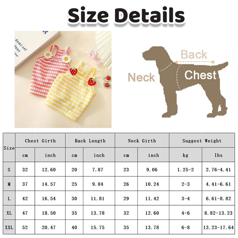 Fashion Pet Suspender Vest – Breathable Lightweight Summer Shirt for Dogs & Cats, Casual Puppy Pet Costume Clothing.