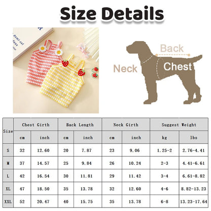 Fashion Pet Suspender Vest – Breathable Lightweight Summer Shirt for Dogs & Cats, Casual Puppy Pet Costume Clothing.