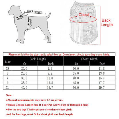 Summer Cool Dog Vest – Breathable Mesh Pet T-Shirt for Small Dogs & Cats, Independence Day Two-Legged Outfit for Teddy Breeds.