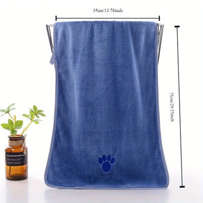 Microfiber Pet Absorbent Towel – Super Soft & Highly Absorbent Drying Towel for Dogs & Cats, Durable Bathing Essential.