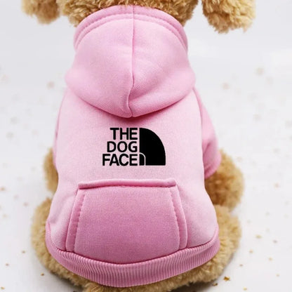 Autumn & Winter Pet Sweater – Sports Style Two-Legged Dog & Cat Outfit with Cowboy Pocket.