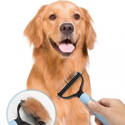 Professional Pet Grooming Comb – Dog & Cat Hair Removal Brush for Shedding, Fur Trimming & Puppy Grooming Care.