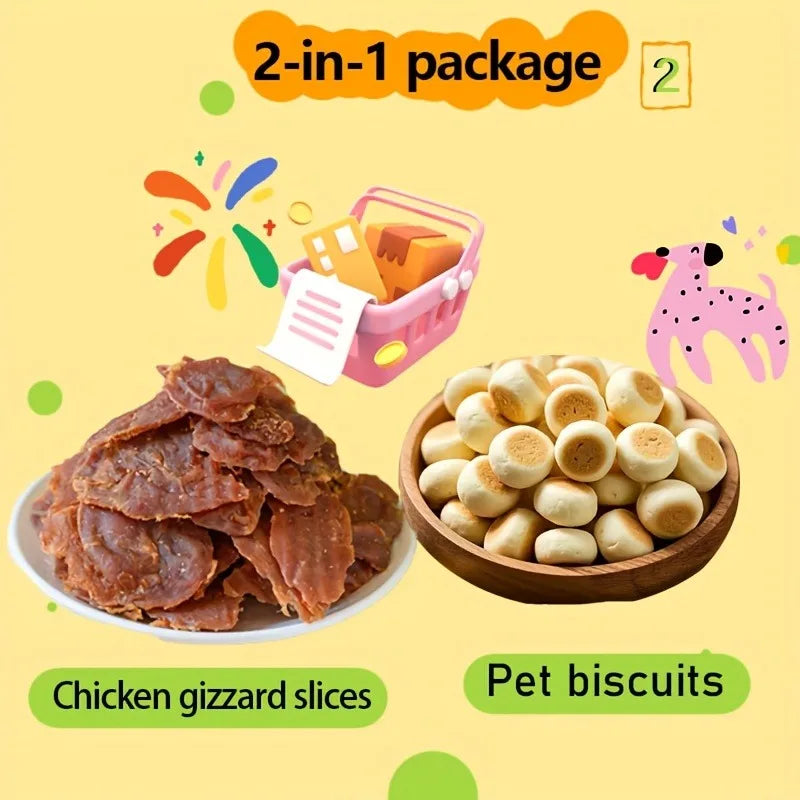 Mixed Flavor Dog Treat Variety Pack (1–1.2 lb), Cheese Duck Jerky, Chicken Milk Jerky & Duck Jerky, High-Protein, Low-Fat, Long-Lasting Chews for Training Rewards.
