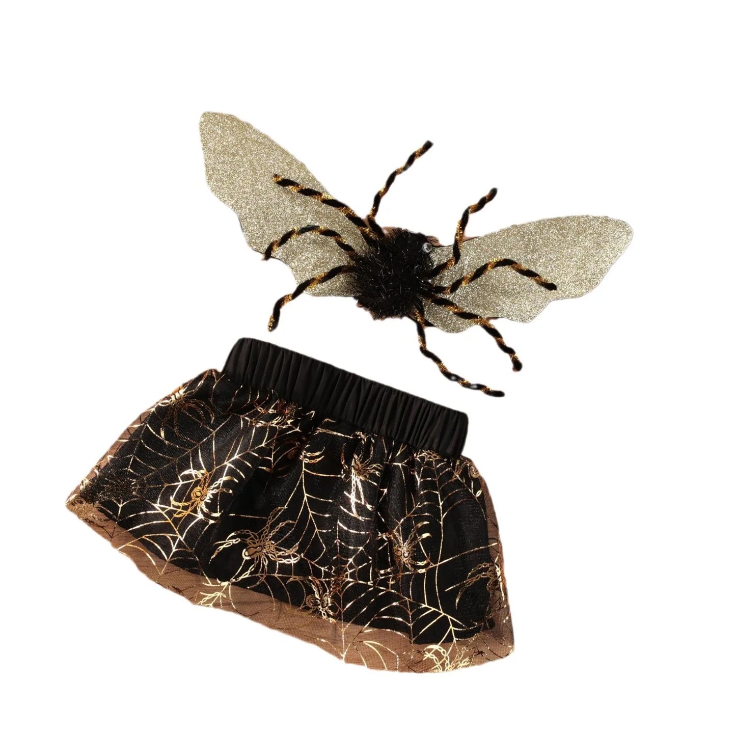 Halloween Spider Dog Costume – Funny Spider Wings Cosplay Outfit for Dogs & Puppies.