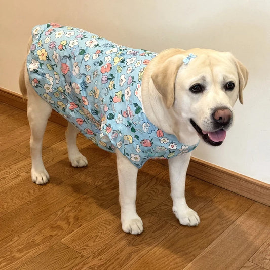 Summer Cooling Dog Dress – Cute Princess Vest Outfit for Medium & Large Dogs, Lightweight Clothing.