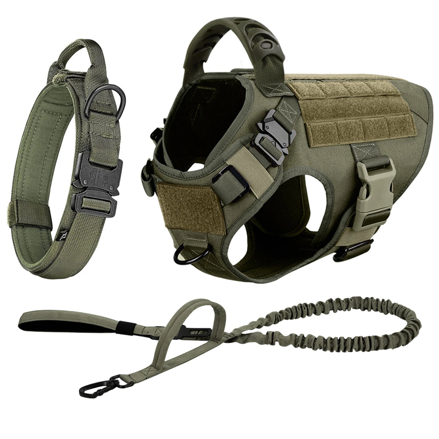 Large Dog Harness & Leash Set – Training Walking Vest with Collar for Medium & Large Dogs.