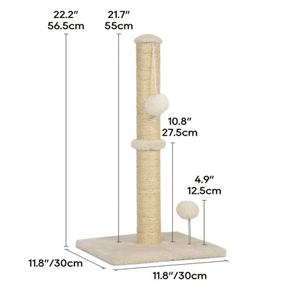 54''/70'' Cat Tree Tower – Multi-Level Cat Activity Center with Scratching Posts, Perches & Cozy House, Perfect Gift for Indoor Cats.
