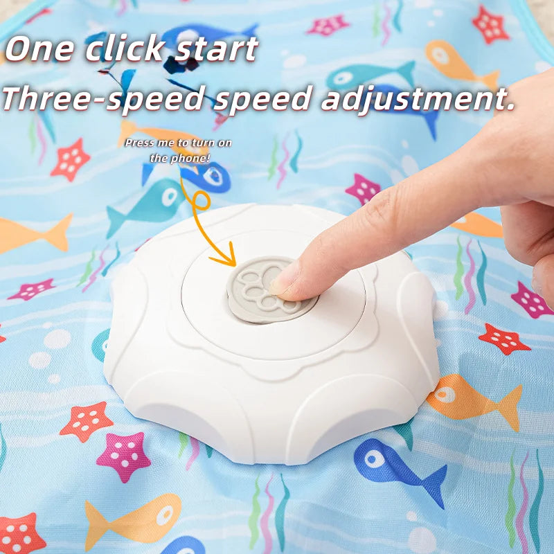 Electric Interactive Cat Turntable Toy – Automatic Smart Wand Toy for Self-Play, Exercise, Boredom Relief & Fun Indoor Cat Entertainment.