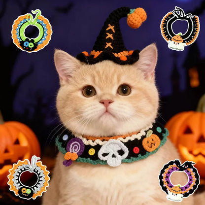 Halloween Pet Bandana Collar – Festive Holiday Scarf Bib for Dogs, Puppies & Cats.