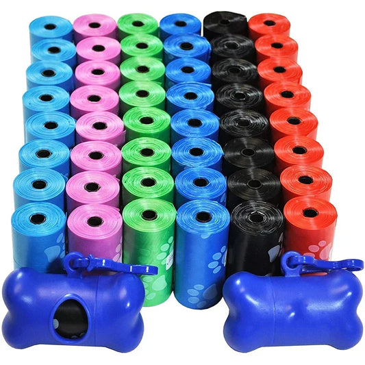 120 Rolls Dog Poop Bags – Outdoor Pet Waste Refill Bags for Easy Cleanup, Durable Disposable Garbage Bags (15 Bags per Roll).