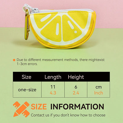 Cute Fruit Dog Waste Bag Holder – Clip-On Poop Bag Dispenser for Leashes (Limited Edition, Bag & Leash Not Included.