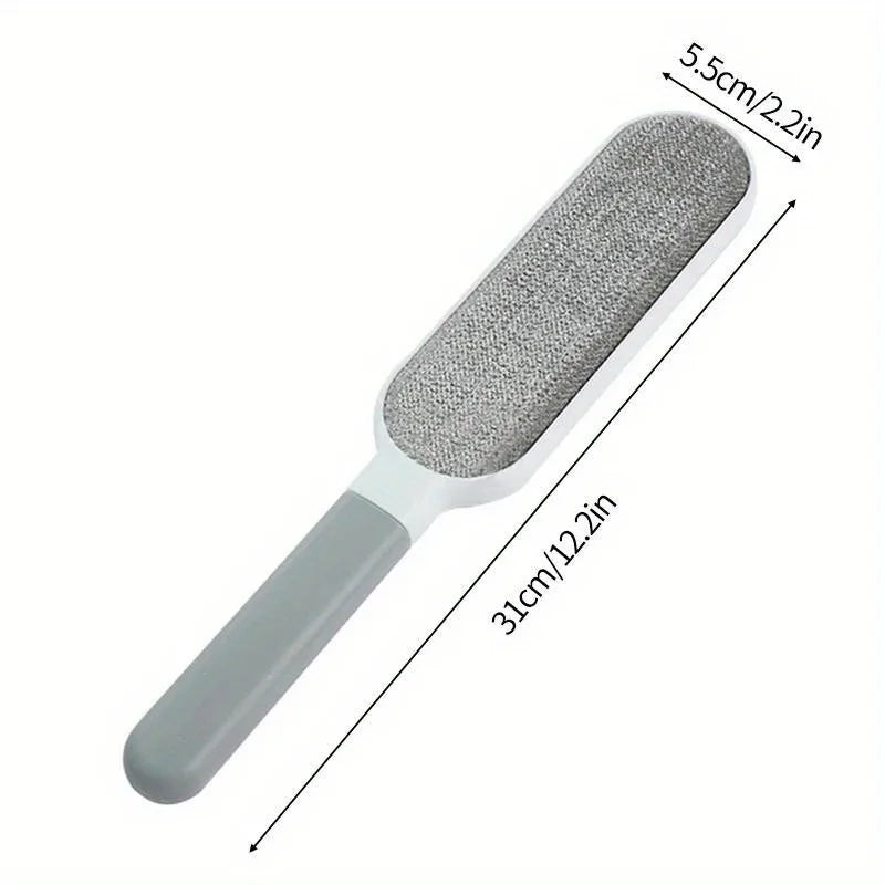 Double-Sided Pet Hair Remover – Manual Electrostatic Lint Brush for Cat & Dog Fur on Clothing, Sofas, Furniture & Carpets.