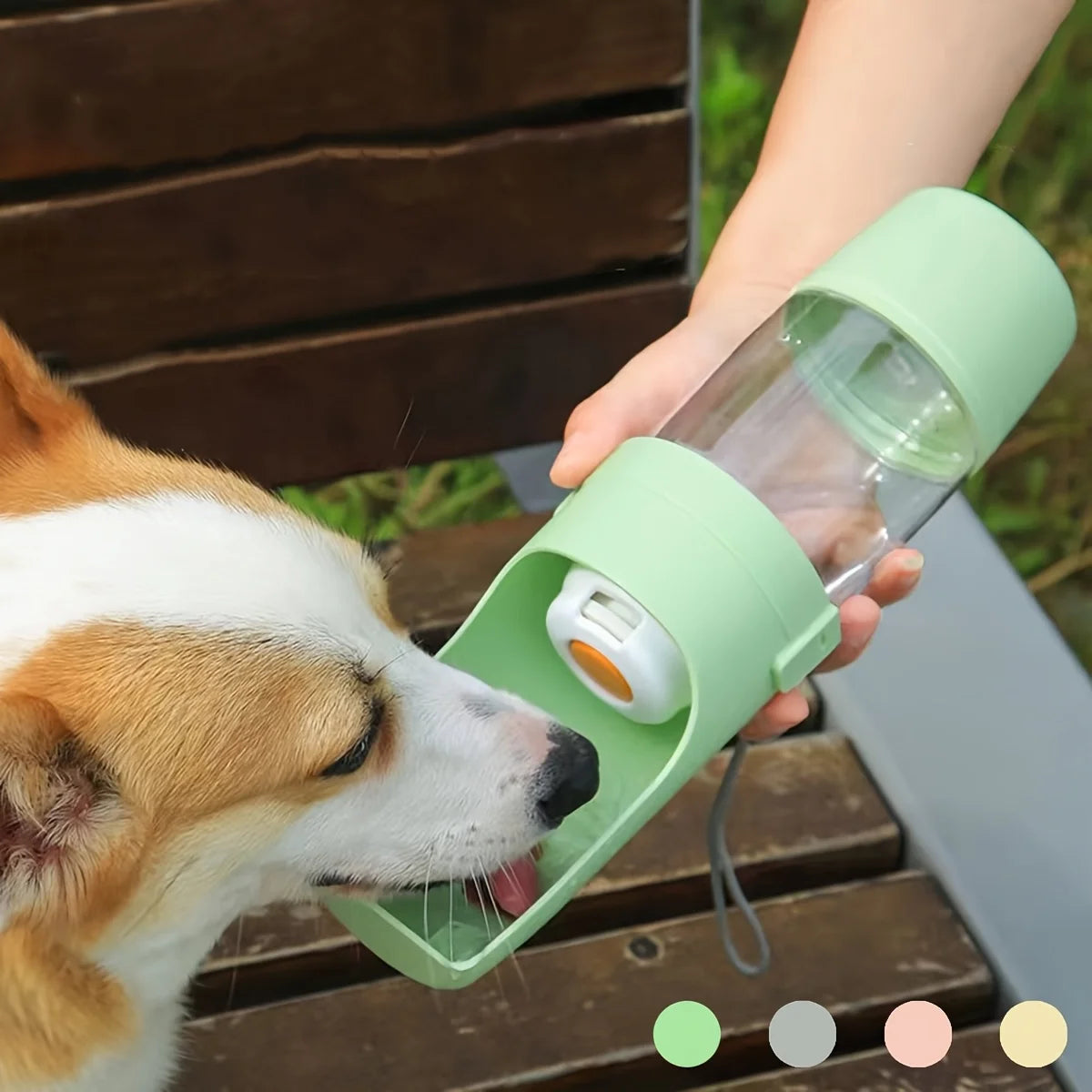 Portable Dog Water Bottle – Durable Pet Hydration Dispenser for Walks, Hiking & Travel, Ergonomic Leakproof Design.