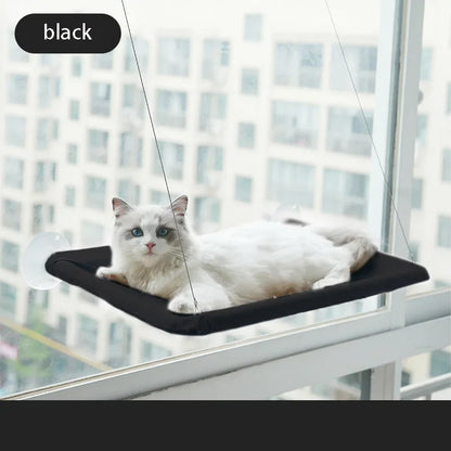 Pet Cat Hammock Aerial Hanging Cat Bed Cats Bed House Kitten Climbing Frame Sunny Window Seat Nest Bearing 20kg Pet Accessories.