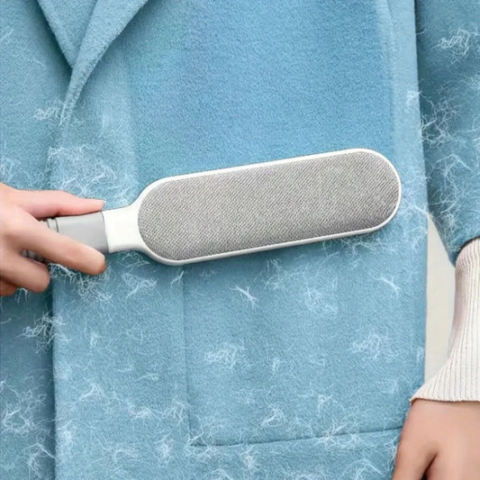 Double-Sided Pet Hair Remover – Manual Electrostatic Lint Brush for Cat & Dog Fur on Clothing, Sofas, Furniture & Carpets.