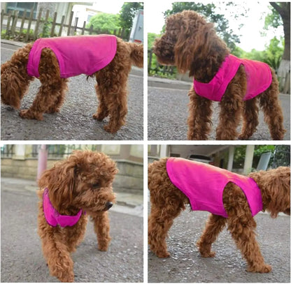 Pure Cotton Pet T-Shirt – Soft Lightweight Vest Shirt for Small, Medium & Large Dogs & Cats, Comfortable Everyday Clothing.