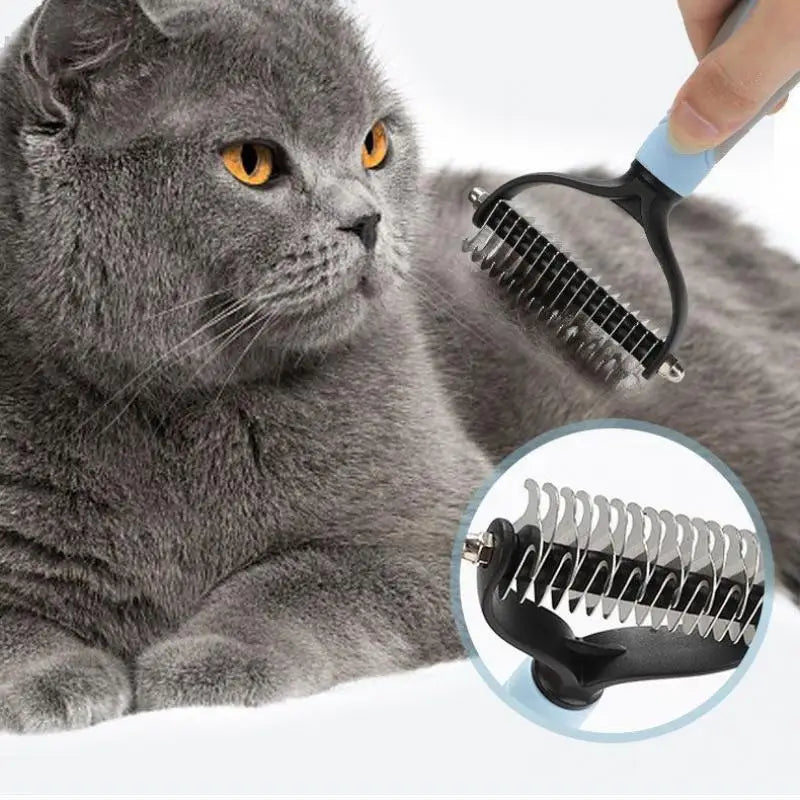 Professional Pet Grooming Comb – Dog & Cat Hair Removal Brush for Shedding, Fur Trimming & Puppy Grooming Care.