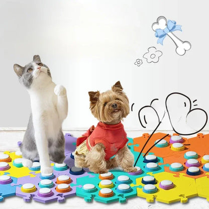 Dog & Cat Communication Buttons – Voice Recorder Training Clickers for Talking Pets and Interactive Learning.
