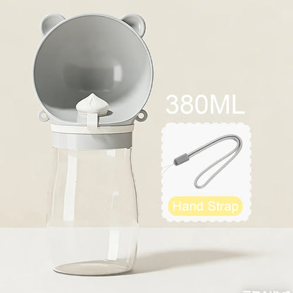 Portable Dog Water Bottle with Food Container – Leakproof Travel Feeder & Drinking Bowl for Dogs & Puppies, Outdoor Pet Supplies.
