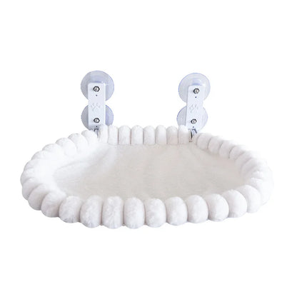 Cat Window Hammock – Strong Suction Cup Mount, Cozy Window Perch for Indoor Cats.