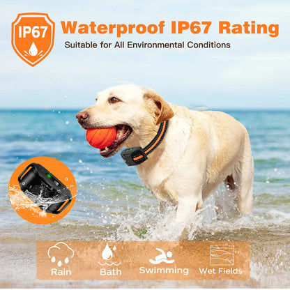 3300FT Remote Dog Training Collar – Waterproof Rechargeable Training Collar with Vibration & Static Stimulation for Dogs 5–120 lbs