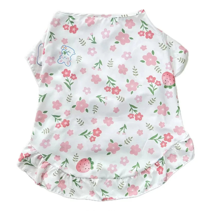 Summer Cooling Dog Dress – Cute Princess Vest Outfit for Medium & Large Dogs, Lightweight Clothing.
