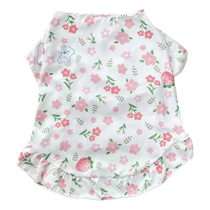 Summer Cooling Dog Dress – Cute Princess Vest Outfit for Medium & Large Dogs, Lightweight Clothing.