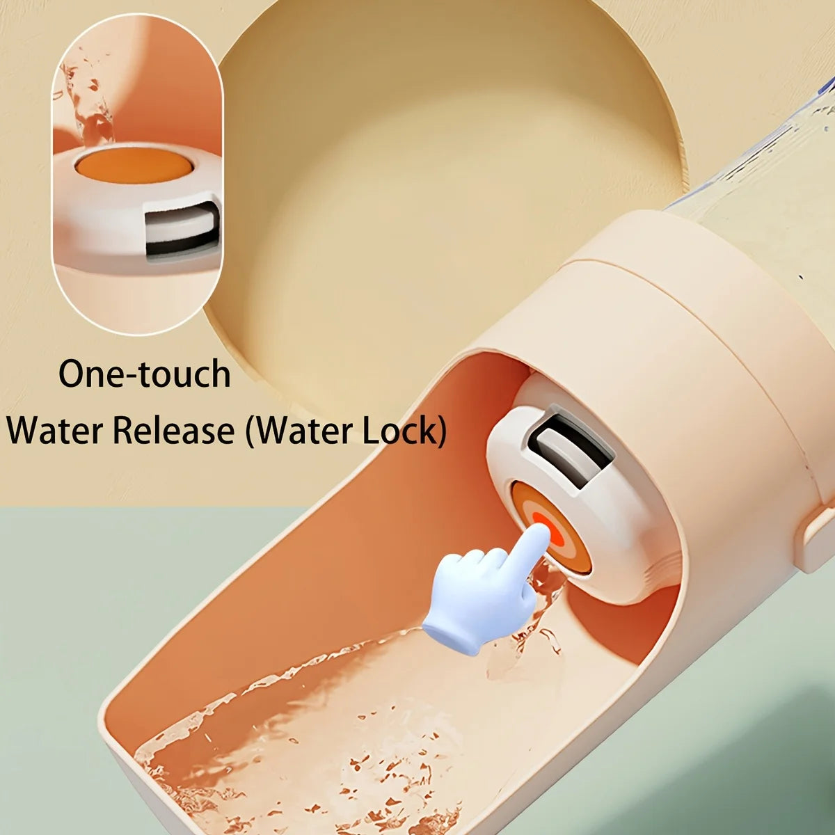 Portable Dog Water Bottle – Durable Pet Hydration Dispenser for Walks, Hiking & Travel, Ergonomic Leakproof Design.