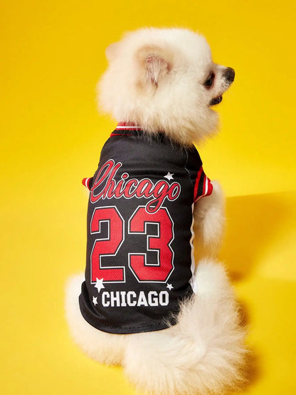 Pet Sports Jersey –  Athletic Outfit for Dogs & Cats, Lightweight Sportswear Clothing.