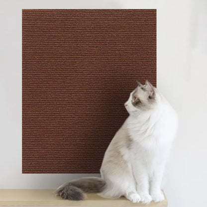 Self-Adhesive Cat Scratching Mat – Trimmable DIY Scratch Carpet for Walls, Corners & Sofas, Durable Furniture Protector for Cats.