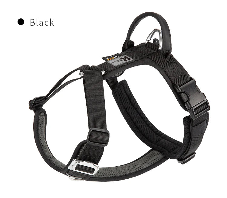 Adjustable Reflective No-Pull Pet Harness – Comfortable Nylon Dog Harness for Walking & Running Control for Small Dogs.