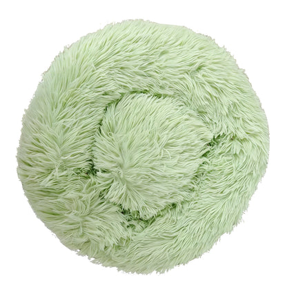 Round Plush Dog Bed – Winter Warm Washable Basket-Style Pet Bed for Small, Medium & Large Dogs & Cats, Soft Sofa-Style Sleeping Cushion.
