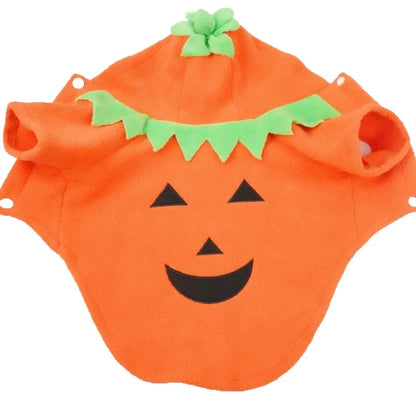 Halloween Pumpkin Dog Costume – Cozy Autumn & Winter Outfit for Dogs.