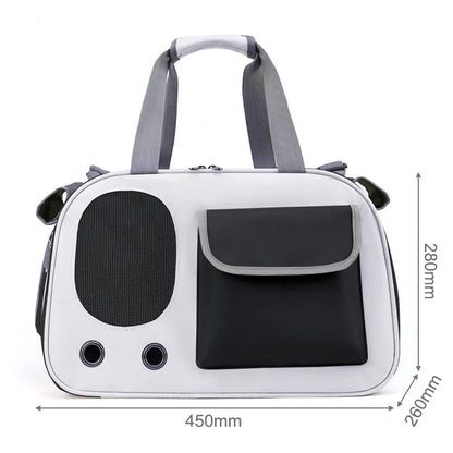 Foldable Airline-Approved Pet Carrier Bag – Durable Oxford Fabric Travel Tote with Ventilation for Small Dogs, Cats.